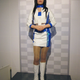A ‘gynoid’ customer service robot in female form.
